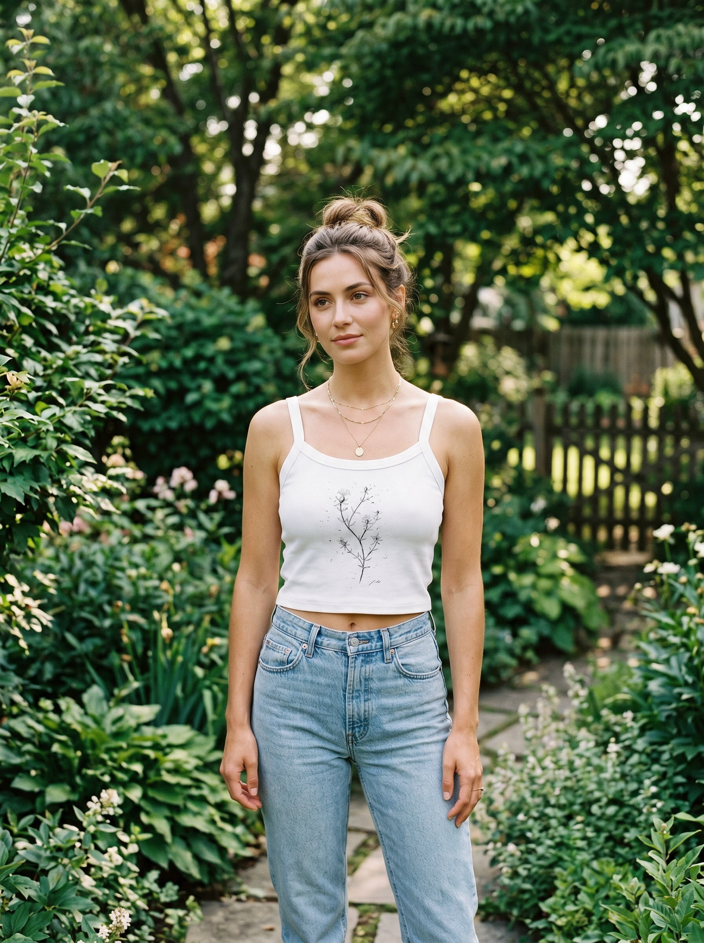 Bracera Camiseta de tirantes de canalé para mujer