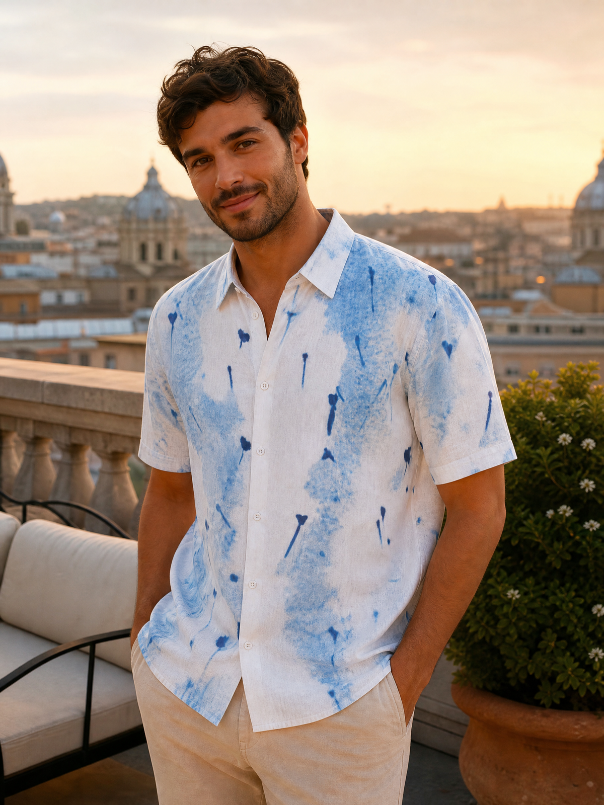Camisa de Manga Corta para Hombre