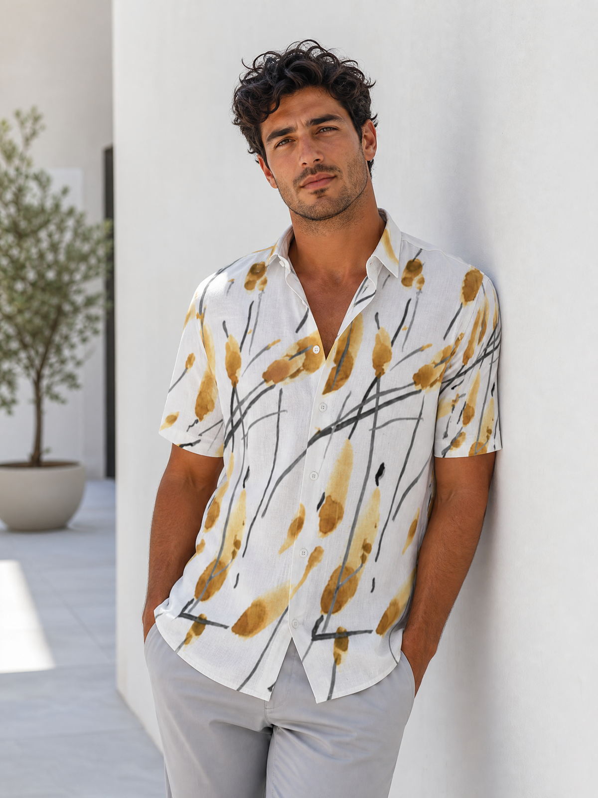 Camisa de Manga Corta para Hombre