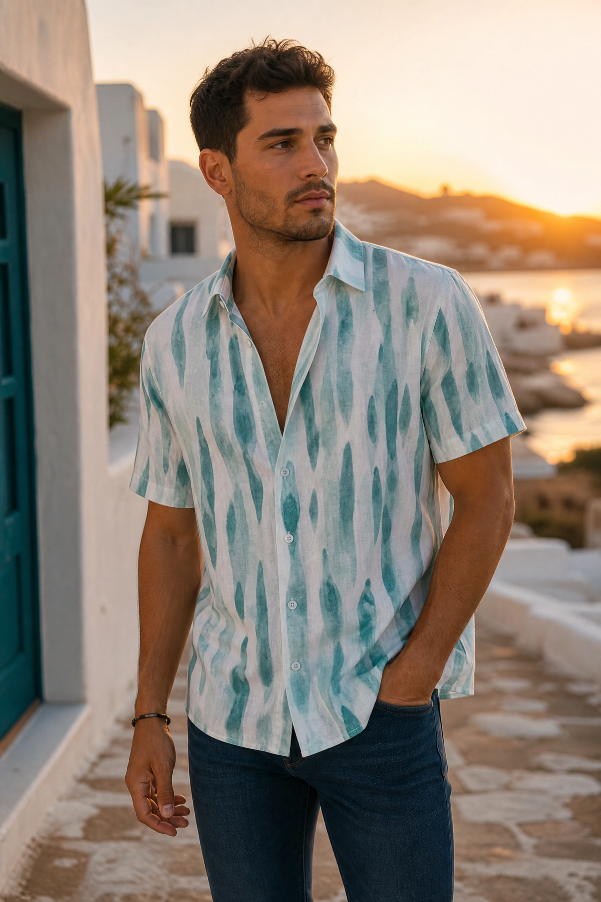 Camisa de Manga Corta para Hombre