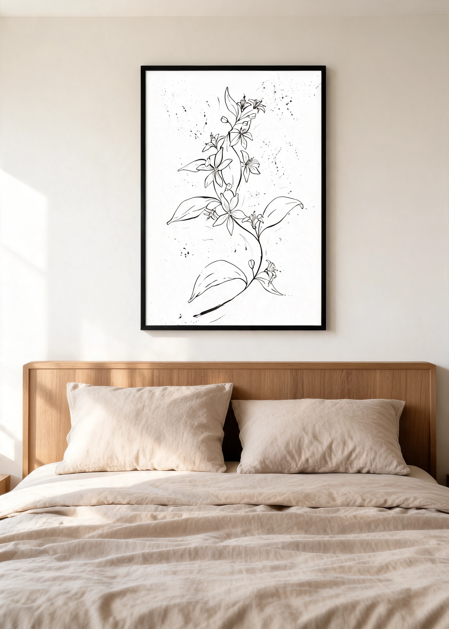Flor de azahar tinta china