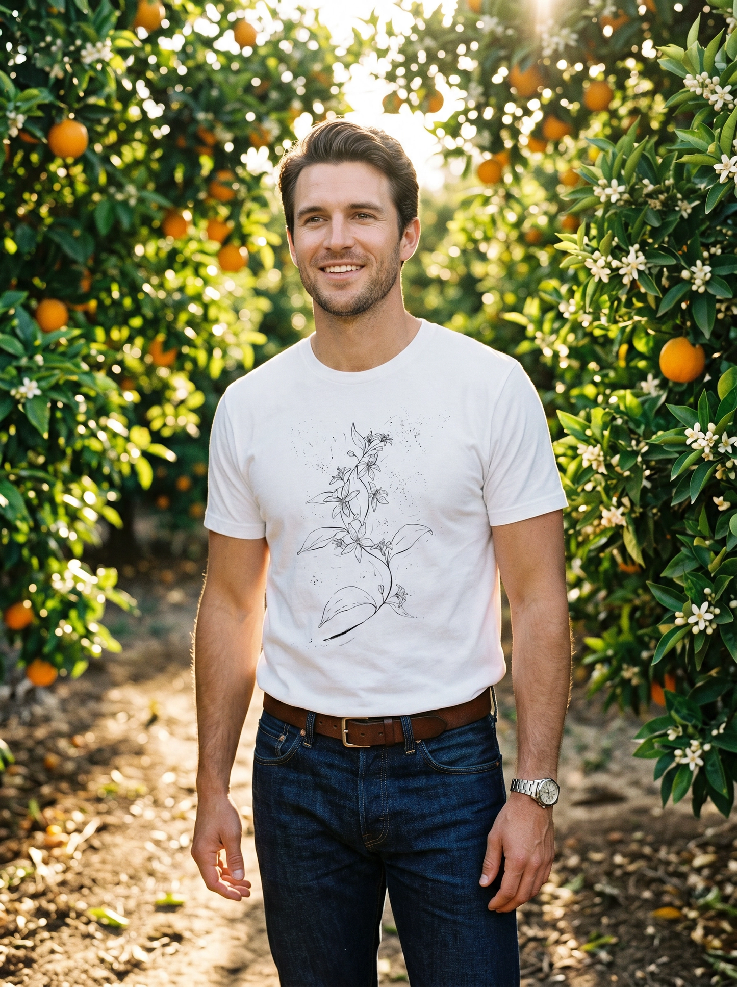 Flor de azahar Camiseta de manga corta unisex